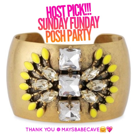 :: S&D⚜️🌞Yellow+Gold Norah Statement Cuff - Picture 1 of 8